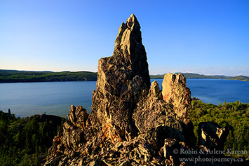 Pinnacle rock, Lake Athabasca Saskatchewan