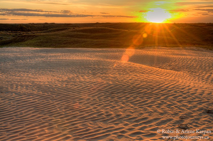 ripples in sand, great sand hills saskatchewan