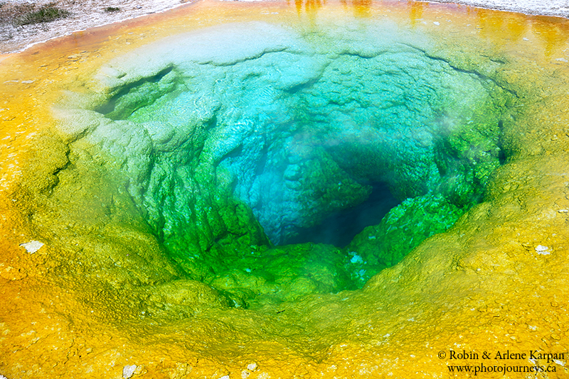 morning glory pool, Yellowstone National Park