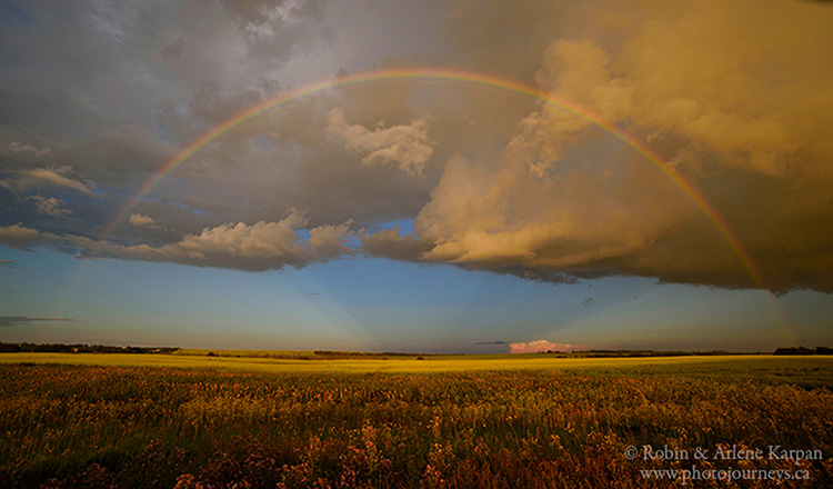 rainbow near Saskatoon