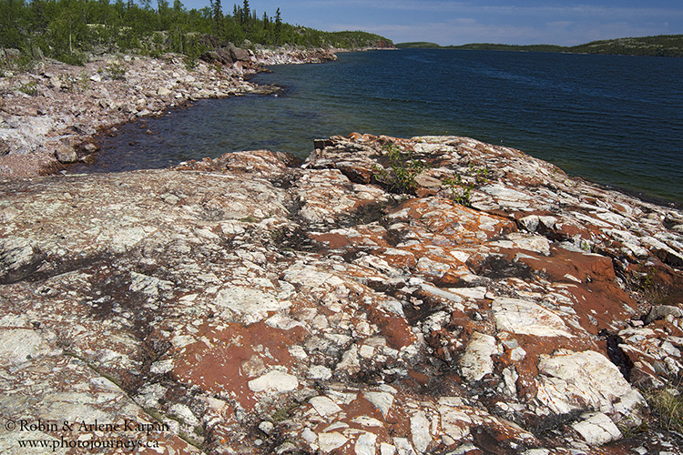 Ancient basal conglomerates, Johnston Island, Lake Athabasca, Saskatchewan