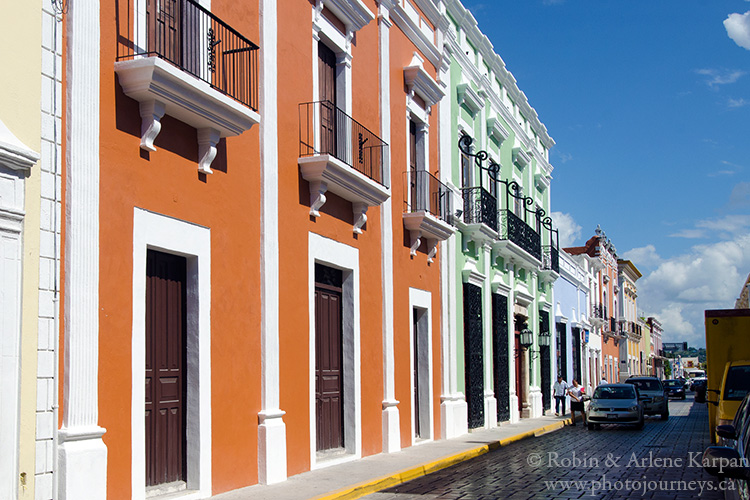 Colorful houses, Campeche
