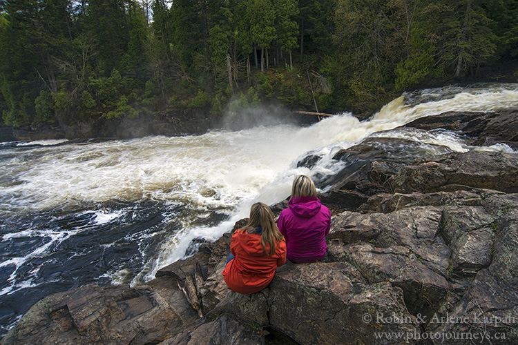 Waterfalls on the Riviere du Loup, Quebec