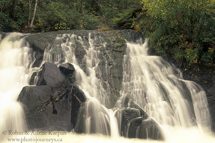 Bulyea Falls, Bulyea River, Saskatchewan