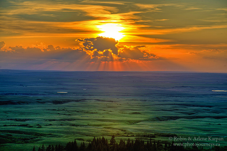 Sunset, Cypress Hills Park, SK