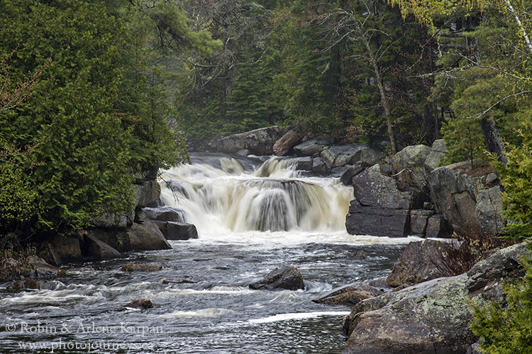 waterfall, Black River, Quebec